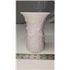 Image 3 : Kaiser Porcelain Bisque Vase - embossed design 1980's signed-numbered 6.5"