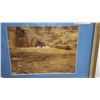 Image 5 : Authentic Hawaiian Art - Banana Bark Framed 13 x 10" Vintage COA