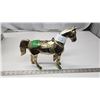 Image 1 : Brass Horse - was on a lamp - perfect for yard art or home décor 10 x 12" perfect cond