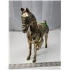 Image 3 : Brass Horse - was on a lamp - perfect for yard art or home décor 10 x 12" perfect cond