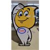 Image 1 : Esso Oil Man Tin Decal 46"T, 24" Wide at Top, 15" Feet