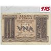 Image 1 : 1 Regno D' Italia Lire bank note