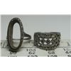 Image 1 : 2 rings marked 925 or sterling