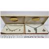 Image 1 : 2 sets of necklaces and clip on earrings in international case