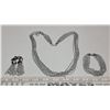 Image 1 : matching set of "celebrity" necklace, bracelet and earrings