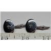 Image 1 : "G" Sterling Silver Cuff Links
