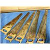 Image 1 : Five Vintage Hand Saws