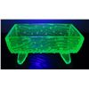 Image 3 : Uranium glass candy dish - 5"