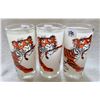 Image 2 : Set of 3, "Tony the Tiger" Esso gas, drinking glasses - 1970s