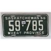 Image 1 : 1956 Saskatchewan license plate