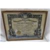 Image 1 : Masonic grand lodge certificate dec 1929 - framed