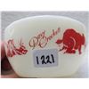 Image 2 : Davy Crockett, Fire king milk glass cereal bowl