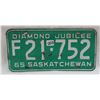 Image 1 : 1965 Farm diamond jubilee, Saskatchewan license plate
