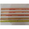 Image 2 : 4 Wooden yard sticks - "Fanny's Fabrics"
