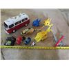 Image 1 : Lot of kids toys: Hippie Camper Van, 2 fish, Helicopter & Jet, etc.