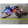 Image 1 : 2 RCA's: SR-Viper Snowmobile, Lite Hawk 4x4 (Untested -remote may not match)