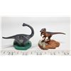 Image 3 : Tiny Dinosaurs, two labelled Jurassic Park, not plastic or rubber