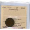 Image 1 : 1926 one cent ICCS graded EF40