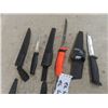 Image 3 : 6 Butcher Knives with Holsters , Blue Handled is a Buck , Berkley