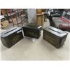 Image 1 : 3 Military Metal Ammo Cases 6" x 7" x 12"