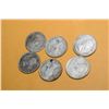 Image 3 : 6 Canadian silver quarters