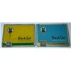 Image 1 : Two Cigarette Flats. Yellow Black Cat/Blue Black Cat