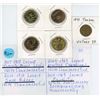 Image 1 : 4 various Canadian 1 dollar coins - Toronto Maple leafs, Sask Riders, Montreal Canadiens, Equality &