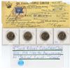 1945 Canadian Pedlar people ltd cheque, and 4 Sask riders Canadian loonies