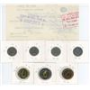 Image 2 : 1950 Royal Bank of Canada cheque & 1954-1959 Canadian 5 cent coins, 2 various Canadian 1 dollar coin