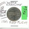 Image 1 : 25¢ U.S. Silver Proof "1789 First Flight" North Carolina