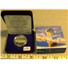 Image 1 : 1996 Proof Toonie. Canada’s first bi-metallic coin. Housed in its original case & box of issue.