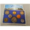 Image 3 : 1985 Japan Mint Set. 7-coin set from 1 Yen to 500 Yen plus one 6-sided Mint Medal. Housed in origina