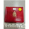 Image 2 : 1972 Double Cent Custom Set. 7-coin set housed in original red vinyl case with Coat of Arms & CANADA