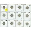 Image 1 : Lot of 12 Canadian King George V Silver 10 Cents. Includes 1919, 1920, 1921, 1928, 1929, 1930, 1931,