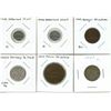 Image 1 : 5 Foreign coins:2x 1948 Netherland 10 cent coins, 1 1949 Portugal 20 Centavos, 1944 Mexico 20 Centav