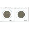 Image 1 : 2x 1956 Great Britain 1 shilling (1=English & 1=Scottish)