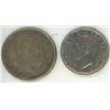 Image 2 : 1946 Canada quarter, 1947 Canada Dime (Both coins are GeorgIVS VI D: G: REX ET IND: IMP)