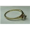 Image 1 : CMC - 10 KT Gold ring with 4 diamonds (diamonds unverified) - weight: 1.1 grams