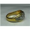 Image 7 : 14K gold ring with large diamond -(diamond unverified) - weight: 13 grams