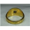 Image 8 : 14K gold ring with large diamond -(diamond unverified) - weight: 13 grams