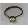 Image 6 : 10K gold ring - R.G.P. with single diamond (diamond unverified) - weight: 1.2 grams