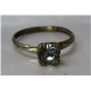 Image 7 : 10K gold ring - R.G.P. with single diamond (diamond unverified) - weight: 1.2 grams