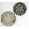 Image 1 : 1964 & 1968 Canada 50 cent coins