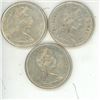 Image 2 : 3x 1867-1967 Canada quarters - cougar