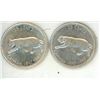 Image 1 : 2x 1867-1967 Canada quarters - cougar
