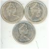 Image 2 : 3x 1867-1967 Canada quarters - cougar