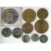 Image 1 : Assorted Foreign Coins & tokens - (includes Calgary zoo token)