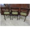 Image 4 : Antique Wooden talbe 42"x72"x 30" (with extension) & 3 wooden chairs