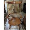 Image 1 : Antique Wooden rocking chair with tall back rest