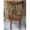 Image 4 : Antique Wooden rocking chair with tall back rest